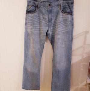 Jordan Craig Mens Jeans 38 x 32 Blue Relaxed Denim